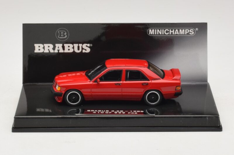 Mercedes Brabus 3.6S 190E W201 Червен Minichamps 1:43 Mercedes Brabus 3.6S 190E W201 Червен Minichamps 1:43 437032600 Метал