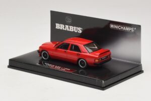 Mercedes Brabus 3.6S 190E W201 Червен Minichamps 1:43 437032600 Метал — снимка 3 от 5