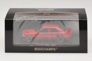 Mercedes Brabus 3.6S 190E W201 Червен Minichamps 1:43 437032600 Метал — снимка 5 от 5