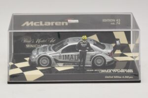 Mercedes C203 DTM Team McLaren Mercedes MP4-98T Mika & Erja Hakkinen Lapland 17 April 2000 Minichamps 1:43 530984378-P1 Метал — снимка 4 от 4