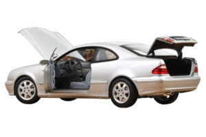 Mercedes CLK C208 Brilliant Silver Norev 1:18 183335 Метал — снимка 2 от 3