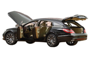 Mercedes CLS Shooting Brake X218 Obsidian Black Metallic Norev 1:18 183944 Метал — снимка 2 от 3