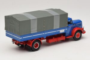 Mercedes L 315 Камион с Платформа Син Червен Minichamps 1:43 439034420 Метал — снимка 2 от 6