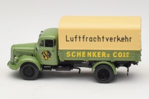Mercedes L 3500 Камион с Открита Платформа Schenker Minichamps 1:43 439350028 Метал — снимка 3 от 6