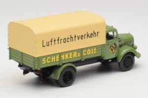 Mercedes L 3500 Камион с Открита Платформа Schenker Minichamps 1:43 439350028 Метал — снимка 2 от 6