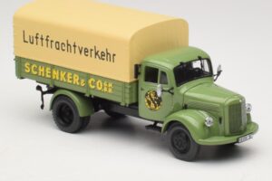 Mercedes L 3500 Камион с Открита Платформа Schenker Minichamps 1:43 439350028 Метал — снимка 4 от 6