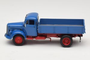 Mercedes L 3500 Самосвал Син Червен Minichamps 1:43 439350004 Метал — снимка 3 от 6