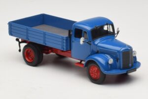 Mercedes L 3500 Самосвал Син Червен Minichamps 1:43 439350004 Метал — снимка 4 от 6