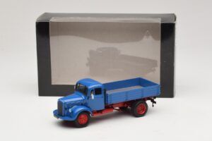 Mercedes L 3500 Самосвал Син Червен Minichamps 1:43 439350004 Метал — снимка 6 от 6