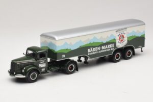 Mercedes LS315 Koffersattelzug Bärenmarke Minichamps 1:43 499034780 Метал