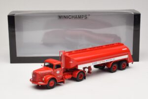Mercedes LS315 Tanksattelzug Esso Minichamps 1:43 499034770 Метал — снимка 6 от 6