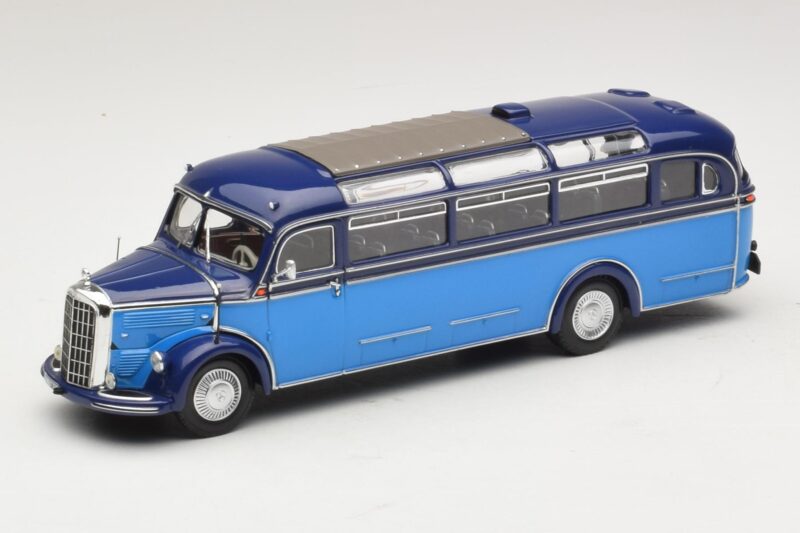 Mercedes O 3500 Автобус Светлосин Тъмносин Minichamps 1:43 439360011 Метал