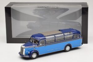 Mercedes O 3500 Автобус Светлосин Тъмносин Minichamps 1:43 439360011 Метал — снимка 6 от 6