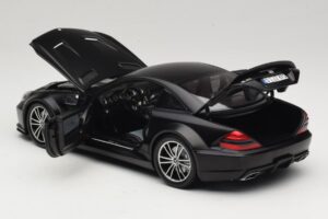 Mercedes SL65 AMG R230 Black Series Matt Black Minichamps 1:18 100038121 Метал — снимка 5 от 8