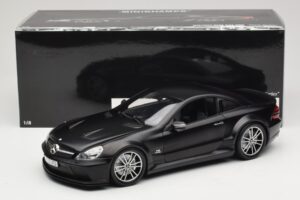 Mercedes SL65 AMG R230 Black Series Matt Black Minichamps 1:18 100038121 Метал — снимка 8 от 8