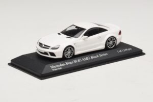 Mercedes SL65 AMG R230 Black Series Мат Бял Minichamps 1:43 400038222 Метал — снимка 2 от 4