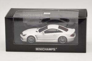 Mercedes SL65 AMG R230 Black Series Мат Бял Minichamps 1:43 400038222 Метал — снимка 4 от 4