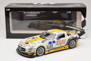 Mercedes SLS AMG GT3 #22 Graf / Jager Rowe Racing 24 Hours of Nurburgring 2013 Minichamps 1:18 151133122 Метал — снимка 6 от 6