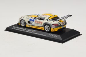 Mercedes SLS AMG GT3 #22 Rowe Racing Graf / Jager Nurburgring 24 Hours 2013 Minichamps 1:43 410133222 Метал — снимка 3 от 4
