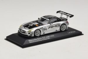 Mercedes SLS AMG GT3 #96 M. Hakkinen / R. Arnold 6 Hours of Zhuhai 2011 Minichamps 1:43 410113296 Метал — снимка 2 от 4