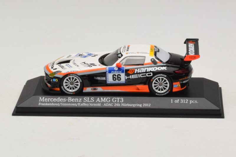 Mercedes SLS AMG GT3 #66 Hankook C. Frankenhout / Simonsen 24 Hours of Nurburgring 2012 Minichamps 1:43 437123266 Метал