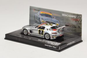 Mercedes SLS AMG GT3 #7 Black Falcon Jager / Seyffarth 24 Hours of Dubai 2011 Minichamps 1:43 437110307 Метал — снимка 3 от 5