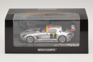 Mercedes SLS AMG GT3 #7 Black Falcon Jager / Seyffarth 24 Hours of Dubai 2011 Minichamps 1:43 437110307 Метал — снимка 5 от 5