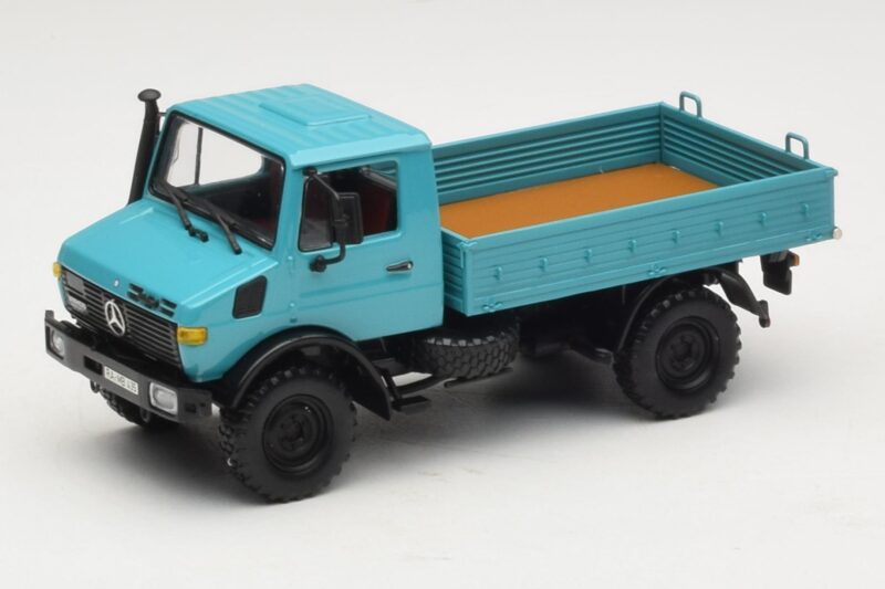 Mercedes Unimog 1300 L Камион с Платформа Син Minichamps 1:43 439033020 Метал