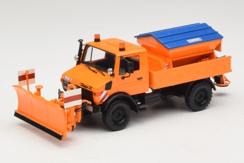 Mercedes Unimog 1300 L Снегорин Оранжев Minichamps 1:43 439033060 Метал