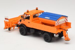 Mercedes Unimog 1300 L Снегорин Оранжев Minichamps 1:43 439033060 Метал — снимка 5 от 6