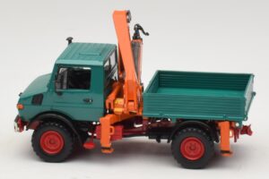 Mercedes Unimog 1300 L Самосвал с Товарен Кран Minichamps 1:43 439033000 Метал — снимка 3 от 6