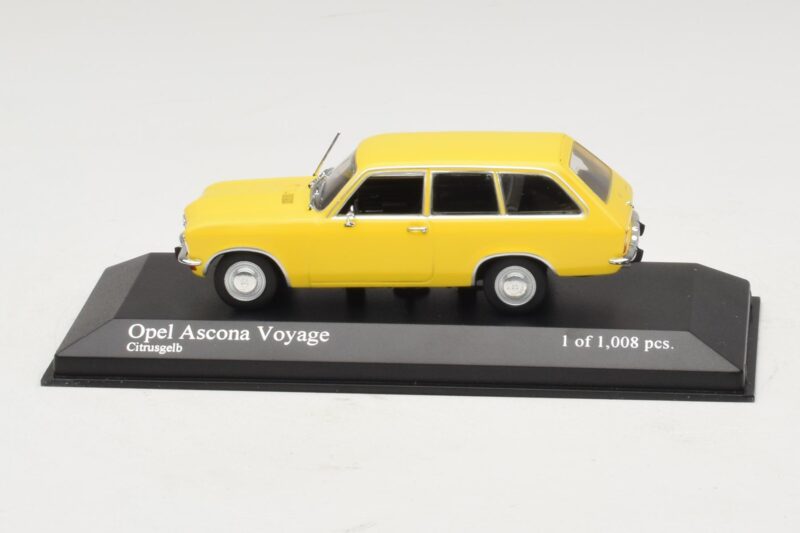 Opel Ascona A Voyage Жълт Minichamps 1:43 Opel Ascona A Voyage Жълт Minichamps 1:43 400045811 Метал