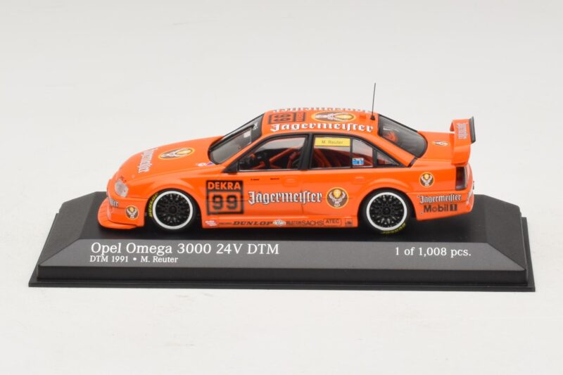 Opel Omega 3000 24V #99 Jägermeister M. Reuter DTM 1991 Minichamps 1:43 400914499 Метал