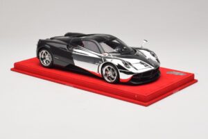 Pagani Huayra Chrome Silver Уникален Екземпляр BBR 1:18 P1873CM Смола — снимка 4 от 7