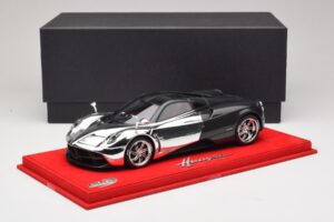 Pagani Huayra Chrome Silver Уникален Екземпляр BBR 1:18 P1873CM Смола — снимка 6 от 7
