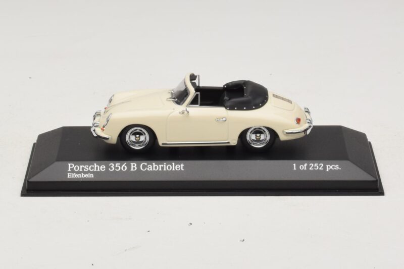 Porsche 356 B Кабриолет Слонова Кост Бяло Minichamps 1:43 400064332 Метал