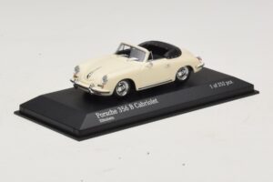 Porsche 356 B Кабриолет Слонова Кост Бяло Minichamps 1:43 400064332 Метал — снимка 2 от 4