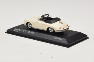 Porsche 356 B Кабриолет Слонова Кост Бяло Minichamps 1:43 400064332 Метал — снимка 3 от 4