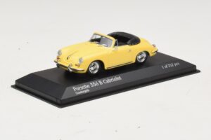 Porsche 356 B Кабриолет Жълт Minichamps 1:43 400064334 Метал — снимка 2 от 4