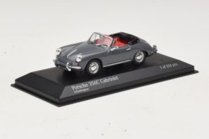 Porsche 356C Cabriolet Сив Minichamps 1:43 430062339 Метал — снимка 2 от 4