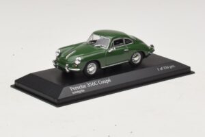 Porsche 356C Тъмнозелен Minichamps 1:43 430062329 Метал — снимка 2 от 4