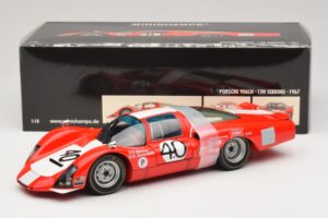 Porsche 906 LH Squadra Tartaruga #40 D. Spoerry / R. Steinemann 12 Hours of Sebring 1967 Minichamps 1:18 100676140 Метал — снимка 8 от 8