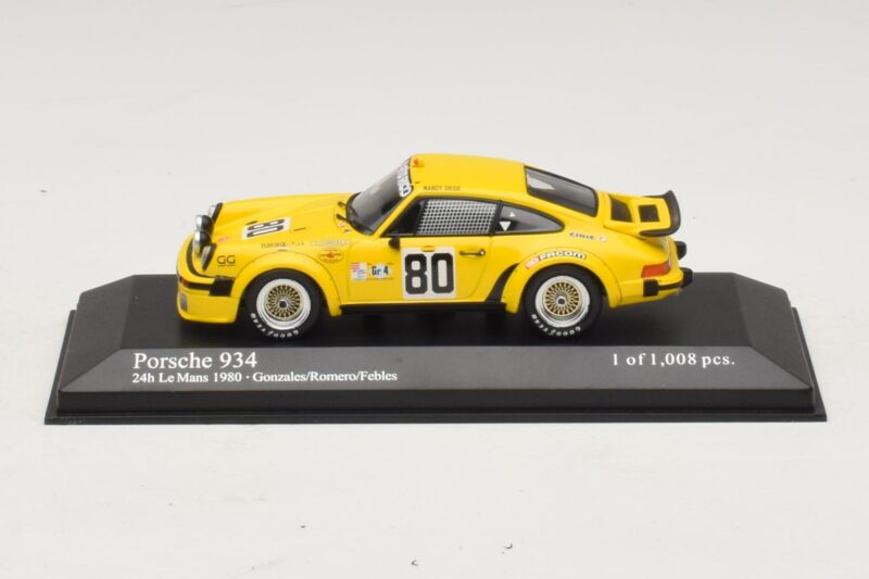 Porsche 911 934 #80 Gonzalez / Romero 24 Hours of Le Mans 1980 Minichamps 1:43 400806480 Метал