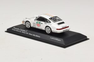 Porsche 911 964 Carrera 2 #33 M. Hakkinen Monaco Carrera Cup Winner 1993 Minichamps 1:43 430936033 Метал — снимка 3 от 4