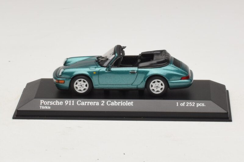 Porsche 911 964 Carrera 2 Cabriolet Тюркоазен Minichamps 1:43 Porsche 911 964 Carrera 2 Cabriolet Тюркоазен Minichamps 1:43 430067332 Метал