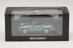 Porsche 911 964 Carrera 2 Cabriolet Тюркоазен Minichamps 1:43 430067332 Метал — снимка 4 от 4
