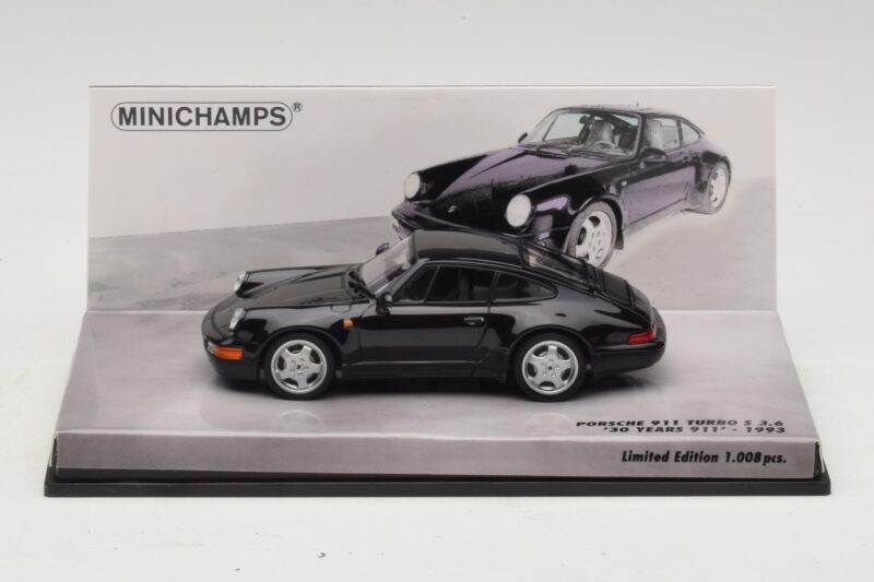 Porsche 911 964 Turbo S 3.6 30-Годишнина Черен Minichamps 1:43 436069171 Метал