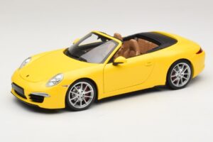Porsche 911 991 Carrera S Кабриолет Жълт Minichamps 1:18 100061031 Метал