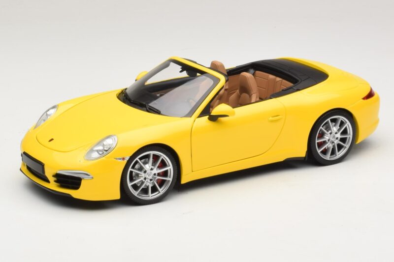 Porsche 911 991 Carrera S Кабриолет Жълт Minichamps 1:18 100061031 Метал