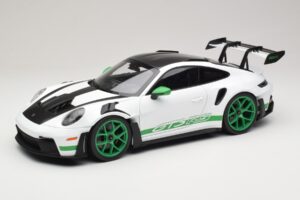 Porsche 911 992 GT3 RS Tribute to Carrera RS Бял Python Green Norev 1:12 127535 Метал
